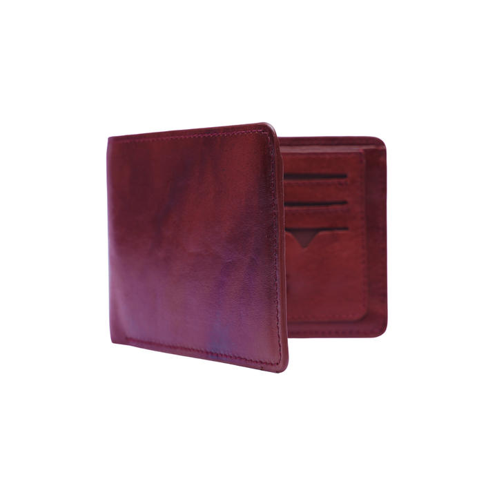 Zays Premium Handcrafted Slim Bifold Eco-friendly Leather Short Wallet for Unisex