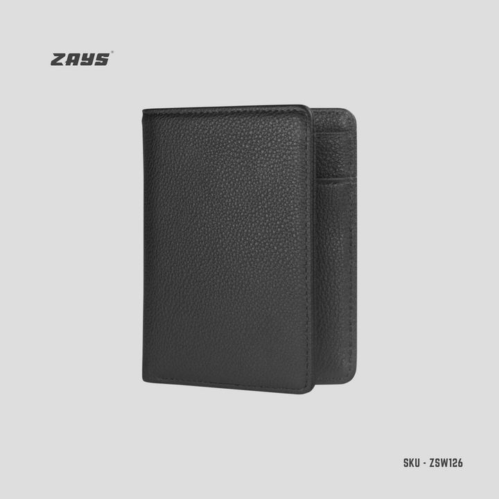 ZAYS Premium Handcrafted Slim Bifold Leather Short Wallet for Men & Women - Personalized Top-Grain Leather Wallet - Compact, Durable & Stylish