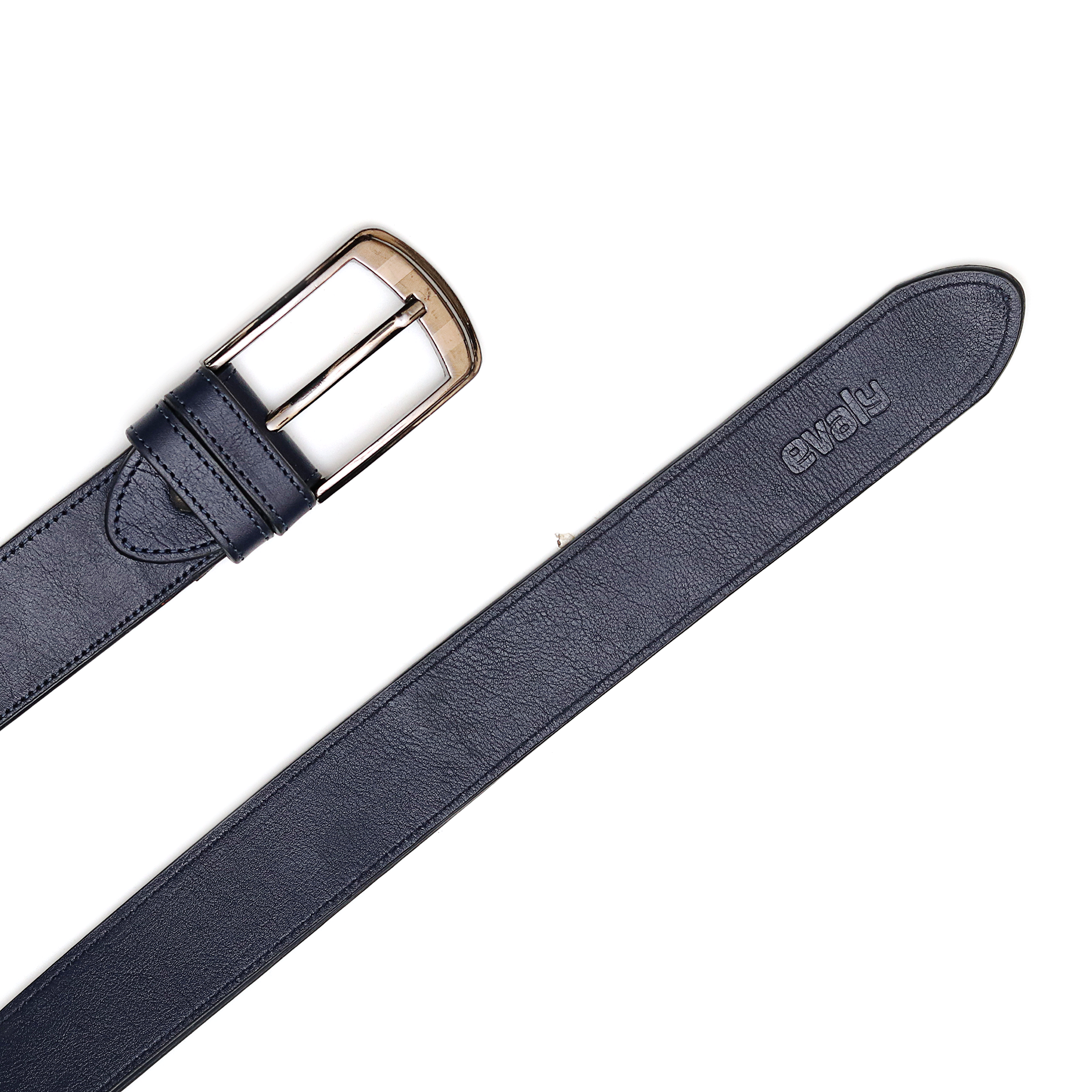 Zays Premium Leather Belt For Men (Dark Blue) - EB02