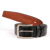 Zays Leather Belt for Men - (Black) BL01