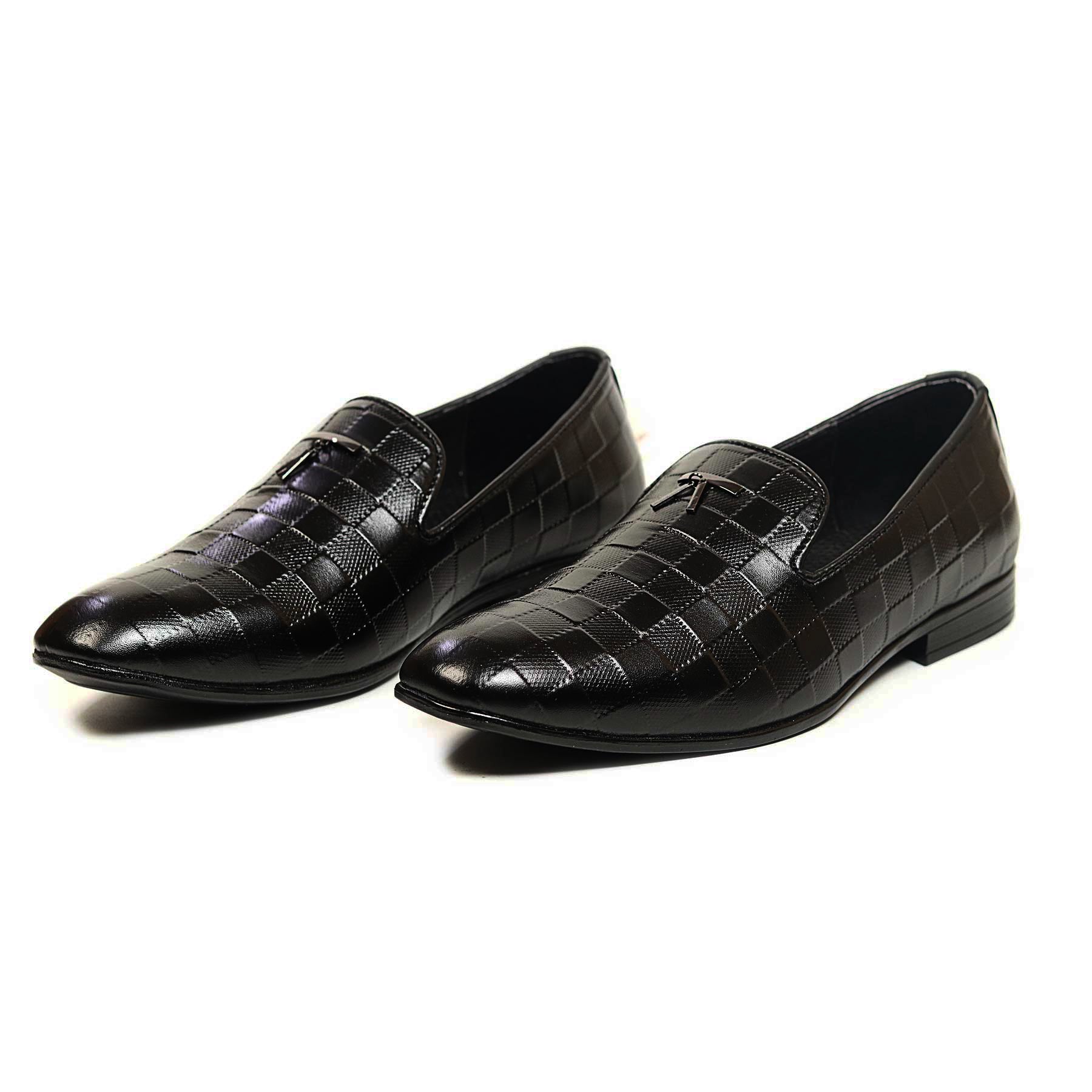 Zays Leather Premium Casual Shoe For Men (Black) - SF80