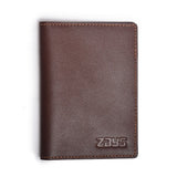 Zays Leather Passport Cover Holder For MRP Passport - Chocolate (ZAYSPCH02)