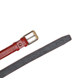 Zays Premium Oil Pull Up Leather Belt For Men (Red Brown) - EB05