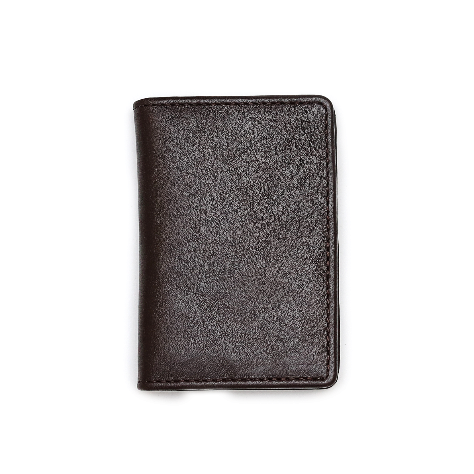 Zays Premium Leather Card Holder - (Chocolate) EW03