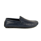 Zays Leather Loafer Shoe For Men (Dark Blue) - ZAYSSF47
