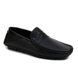 Zays Leather Loafer Shoe For Men (Black) - SF76