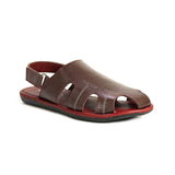 Zays Leather Sandal For Men (Chocolate) - AD70