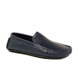 Zays Leather Loafer Shoe For Men (Dark Blue) - ZAYSSF47