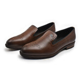 Zays Premium Leather Tassel Shoe For Men (Brown) - ZAYSFS99