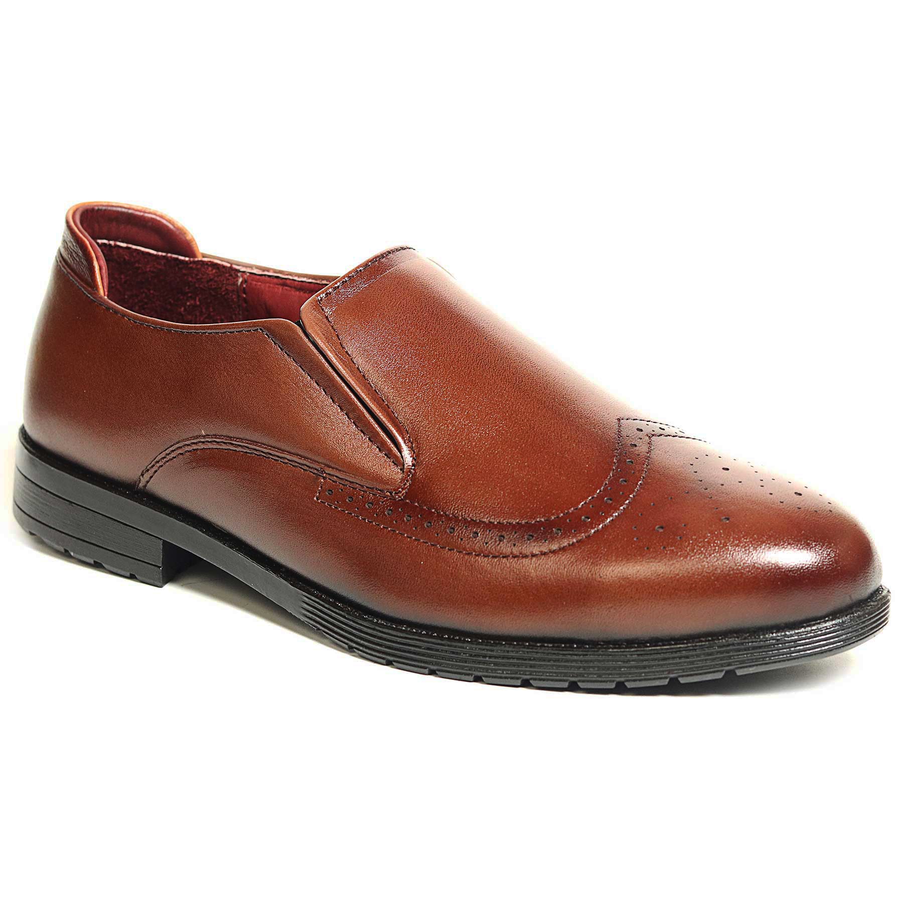 Zays Premium Leather Formal Shoe For Men (Brown) - SF97