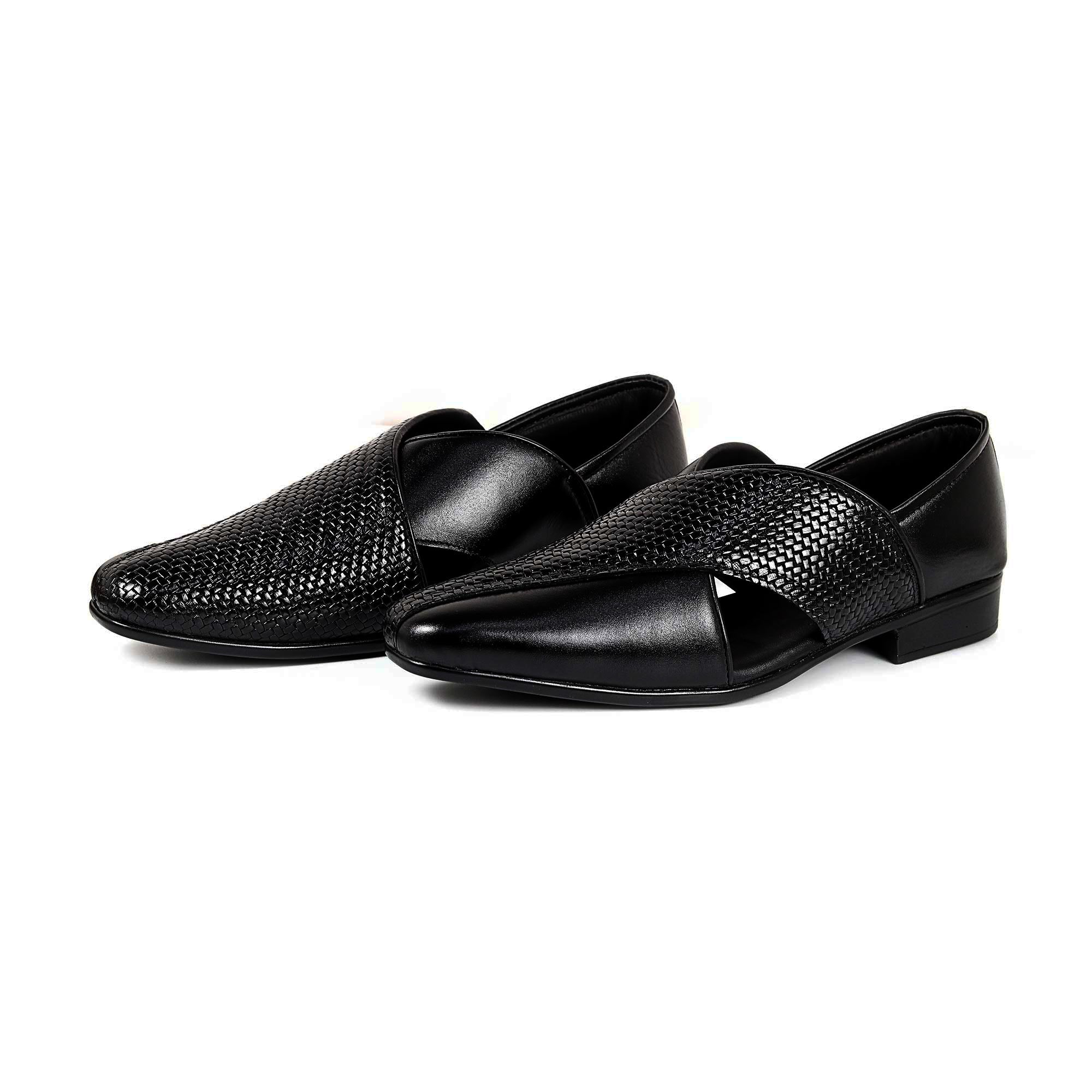 Zays Leather Premium Casual Sandal For Men (Black) - ZAYSSF42