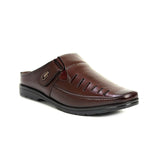 Zays Leather Premium Half Shoe For Men (Chocolate) - SF65