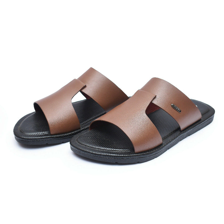 Zays Leather Sandal For Men (Brown) - ZAYSA74 (Clearance Sale)