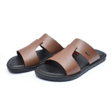 Zays Leather Sandal For Men (Brown) - ZAYSA74