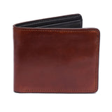 Zays Premium Oil Pull Up Leather Short Wallet for Men - Red Brown (ZAYSWL19)