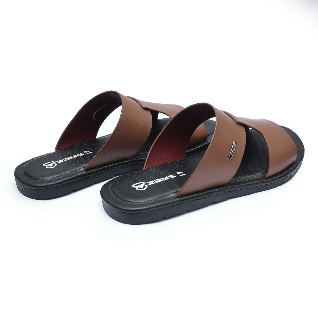 Zays Leather Sandal For Men (Brown) - ZAYSA74 (Clearance Sale)