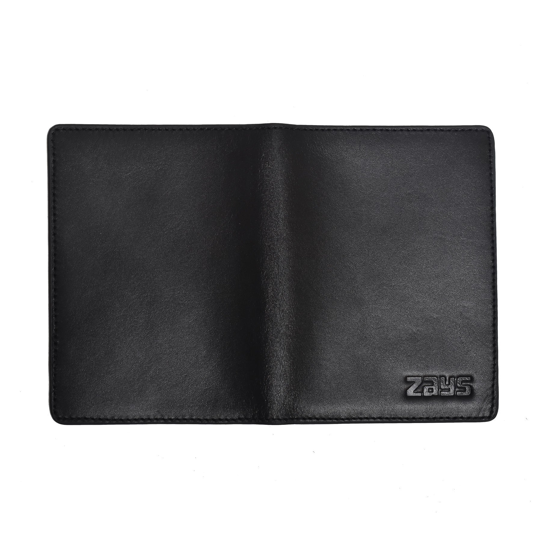 Zays Leather Passport Cover Holder For MRP Passport - Black (ZAYSPCH01)