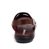 Zays Leather Sandal For Men (Chocolate) - ZA01