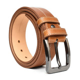 Zays  Oil Pull Up Leather Belt for Men - (Brown) ZAYSBL20