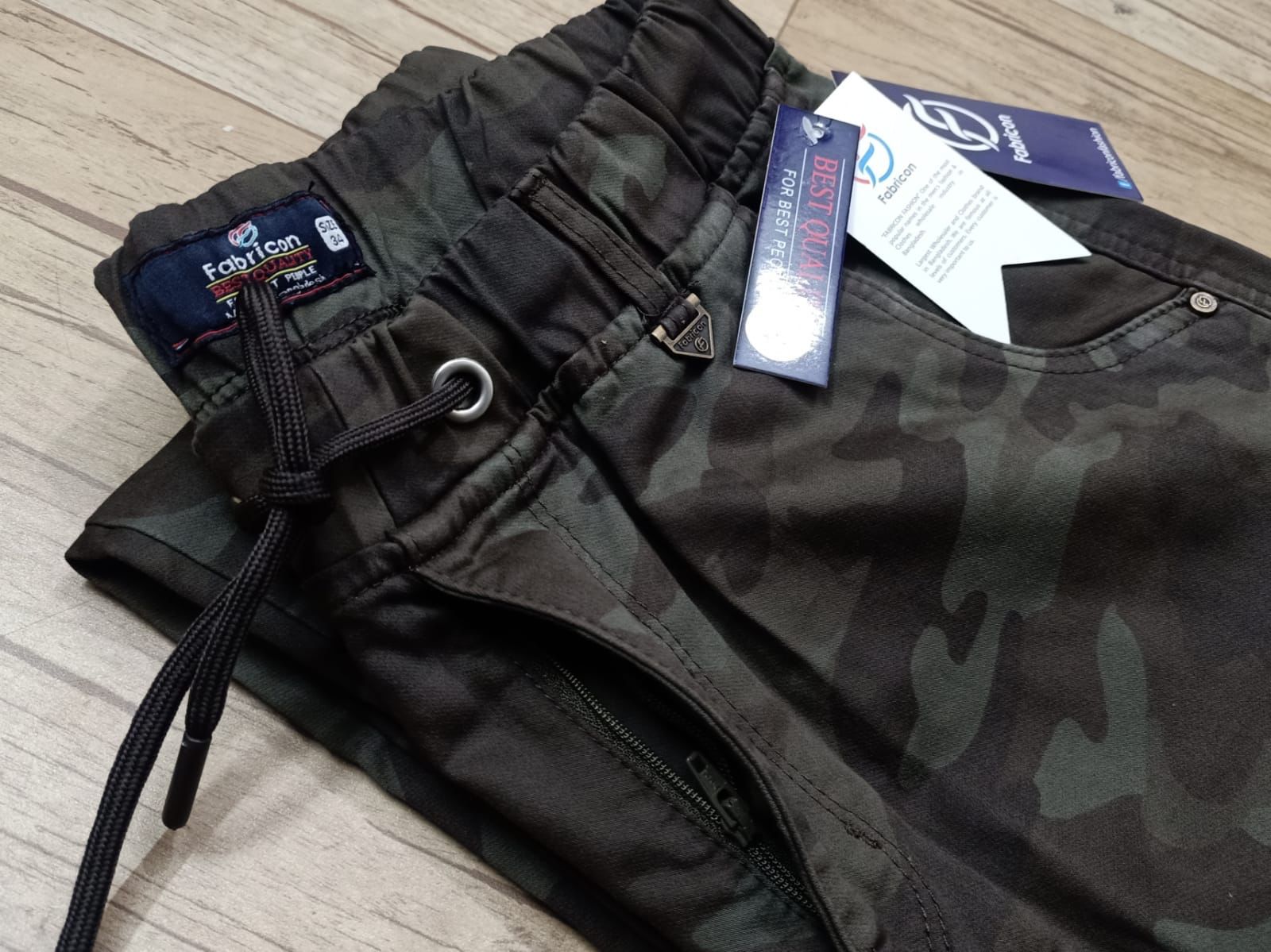 Super Premium Cargo Pants (6 pockets) For Men (SC04) - Army Green