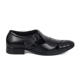 Zays Premium Leather Close Sandal For Men (Black) - ZAYSSF34