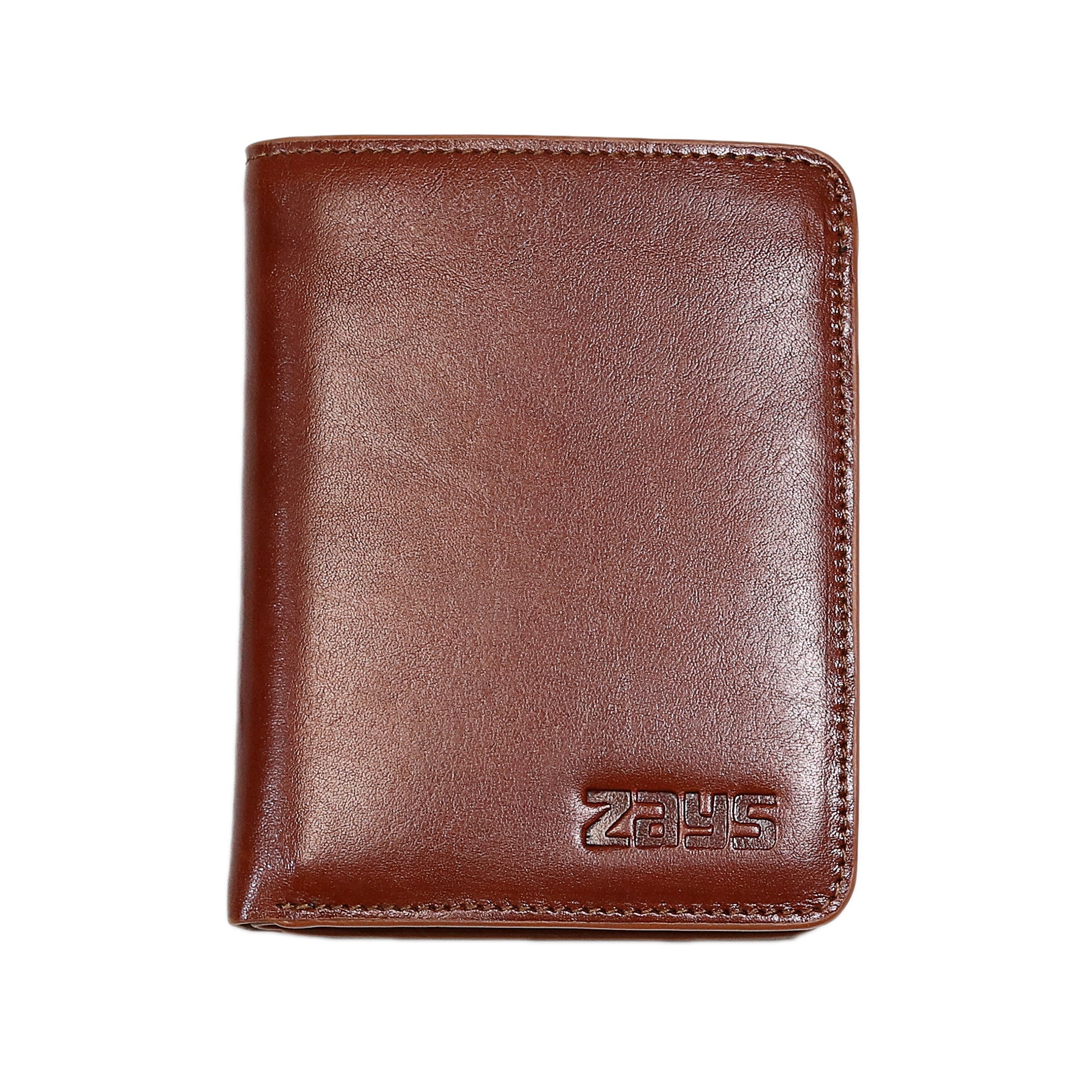 Zays Oil Pull Up Leather Wallet for Men - Deep Brown (WL44)