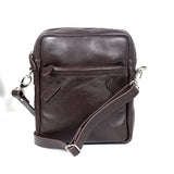 Zays Premium Leather Messenger Bag (Chocolate) - ZAYSBG05