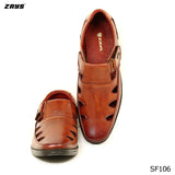 Zays Leather Premium Casual Shoe For Men (Brown) - SF106