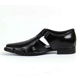 Zays Leather Premium Close Sandal For Men (Black) - ZAYSSF07