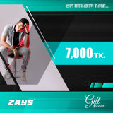 Zays Special Digital Gift Voucher 7000 TK