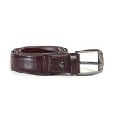 Zays Crocodile Embossed leather Belt For Men - (Chocolate) BL31