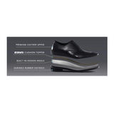 Zays Premium Leather Formal Shoe For Men (Black) - SF96