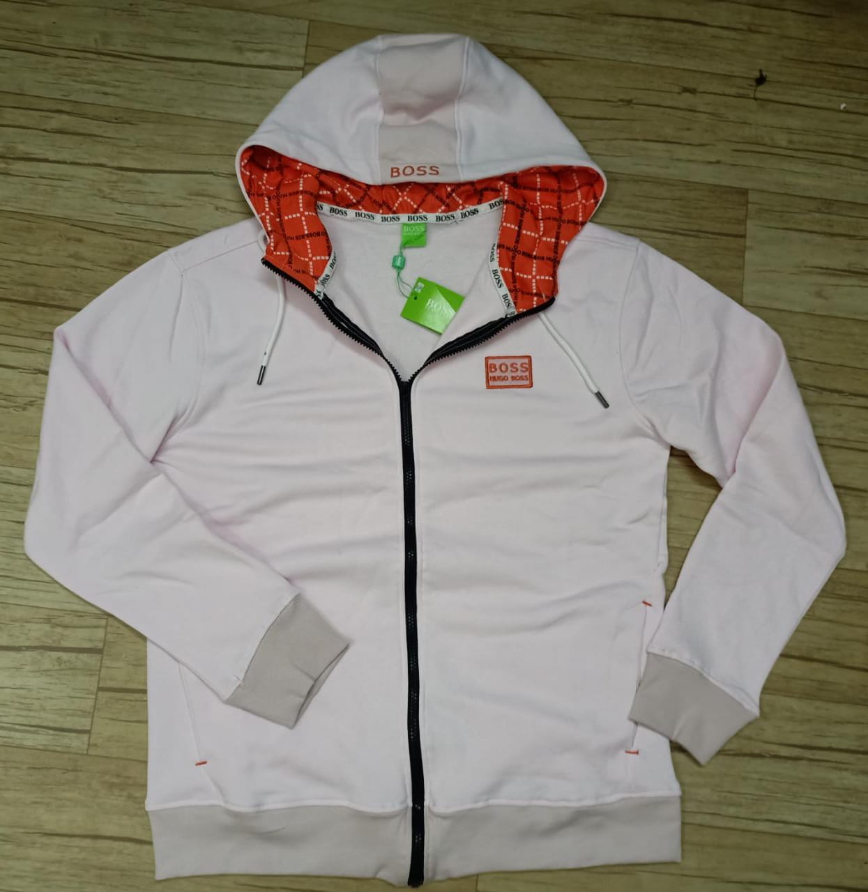Super Premium Exclusive Winter Long Sleeve Hoodie For Men (Baby Pink) - WH09
