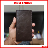 Zays Premium Leather Multifunctional Long Mobile Wallet for Men - Dark Chocolate (ZAYSWL26)