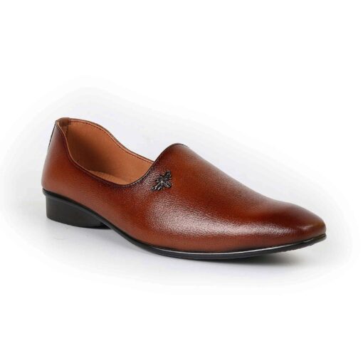 Zays Premium Leather Casual Shoe for Men – Girish (Chocolate) SF16 - Image 4