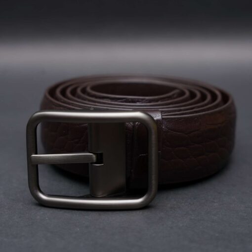 Zays Handcrafted Genuine Leather Belt for Men – Premium Quality, Adjustable, Stylish & Durable (ZMB121-Chocolate) - Image 12