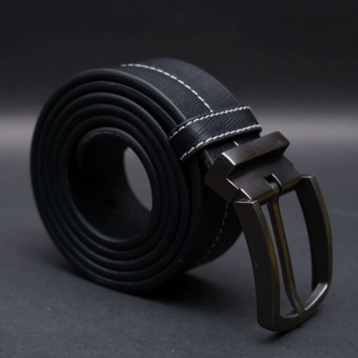 Zays Handcrafted Genuine Leather Belt for Men – Premium Quality, Adjustable, Stylish & Durable (ZMB132-Black) - Image 9