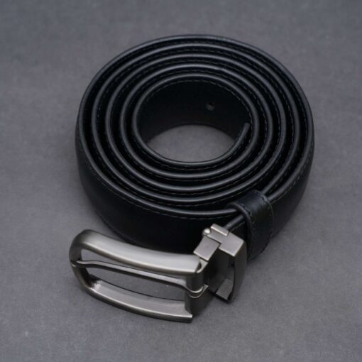 Zays Handcrafted Genuine Leather Belt for Men – Premium Quality, Adjustable, Stylish & Durable (ZMB134-Black) - Image 11