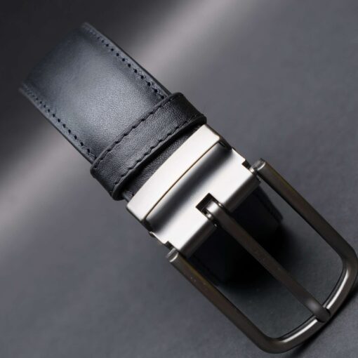 Zays Handcrafted Genuine Leather Belt for Men – Premium Quality, Adjustable, Stylish & Durable (ZMB134-Black) - Image 10