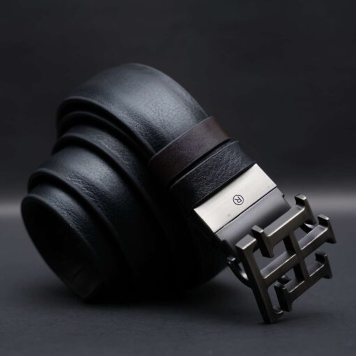 Zays Reversible Handcrafted Genuine Leather Belt for Men – Premium Quality, Adjustable, Stylish & Durable - Image 2