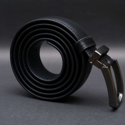 Zays Handcrafted Genuine Leather Belt for Men – Premium Quality, Adjustable, Stylish & Durable (ZMB134-Black) - Image 9