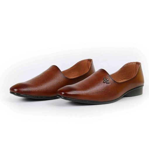 Zays Premium Leather Casual Shoe for Men – Girish (Chocolate) SF16 - Image 3