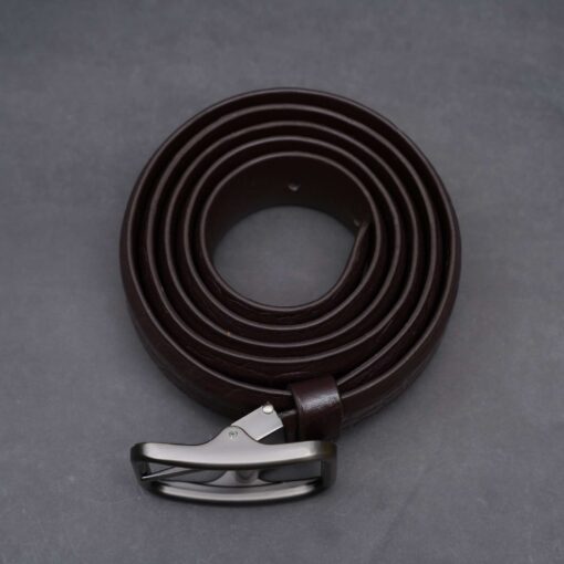 Zays Handcrafted Genuine Leather Belt for Men – Premium Quality, Adjustable, Stylish & Durable (ZMB121-Chocolate) - Image 11