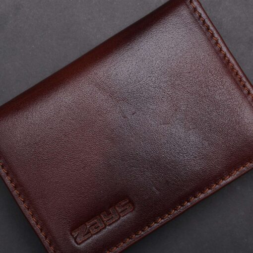 Zays Premium Eco-Friendly Leather Magnetic Card Holder Mini Wallet (CW112-Chocolate) - Image 12