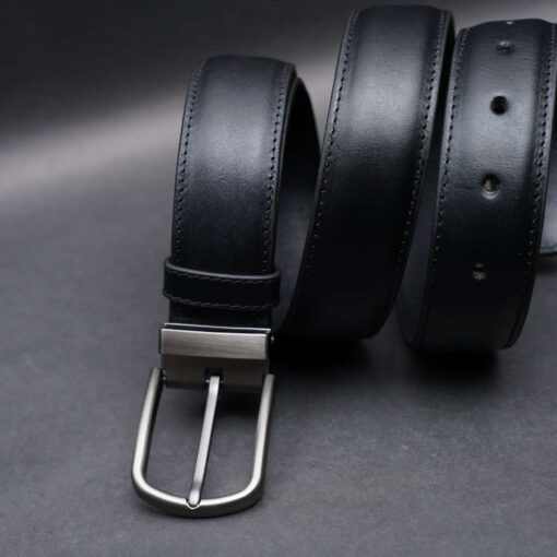 Zays Handcrafted Genuine Leather Belt for Men – Premium Quality, Adjustable, Stylish & Durable (ZMB134-Black) - Image 6