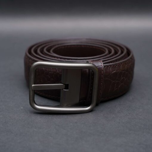 Zays Handcrafted Genuine Leather Belt for Men – Premium Quality, Adjustable, Stylish & Durable (ZMB123-Chocolate) - Image 10