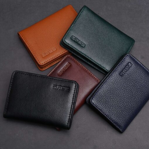 Zays Premium Eco-Friendly Leather Magnetic Card Holder Mini Wallet (CW112-Chocolate) - Image 5