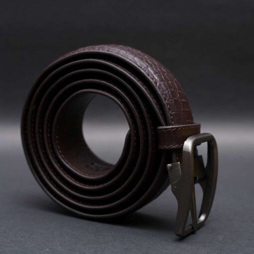 Zays Handcrafted Genuine Leather Belt for Men – Premium Quality, Adjustable, Stylish & Durable (ZMB123-Chocolate) - Image 8