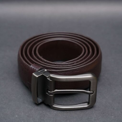 Zays Handcrafted Genuine Leather Belt for Men – Premium Quality, Adjustable, Stylish & Durable (ZMB128-Chocolate) - Image 11
