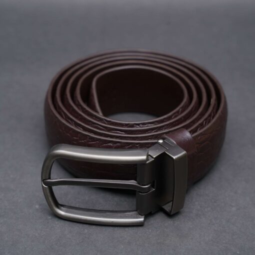 Zays Handcrafted Genuine Leather Belt for Men – Premium Quality, Adjustable, Stylish & Durable (ZMB135-Chocolate) - Image 10